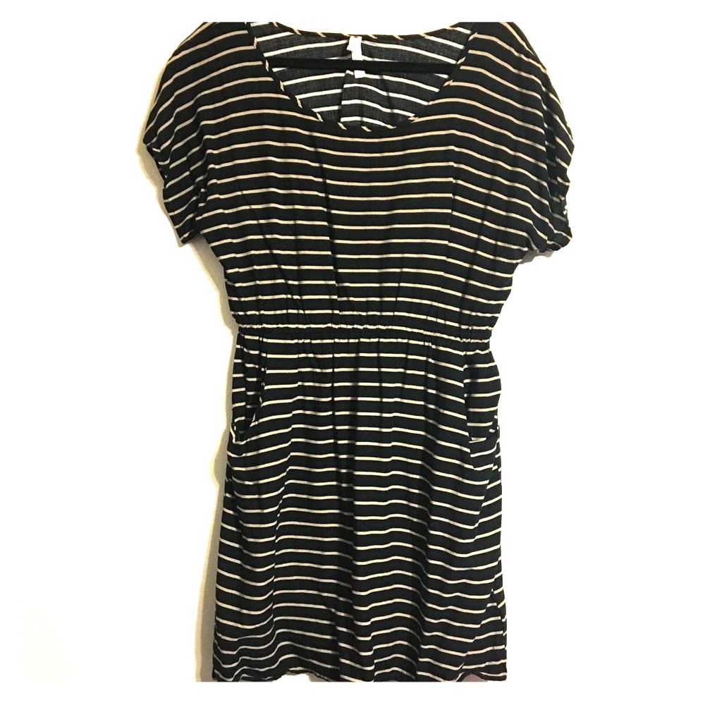 Striped Black and Tan XL dress